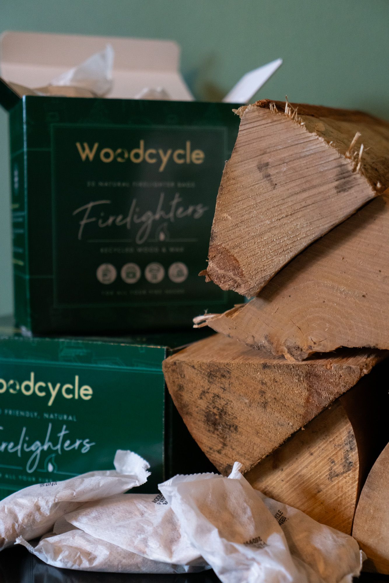 natural firelighter bags