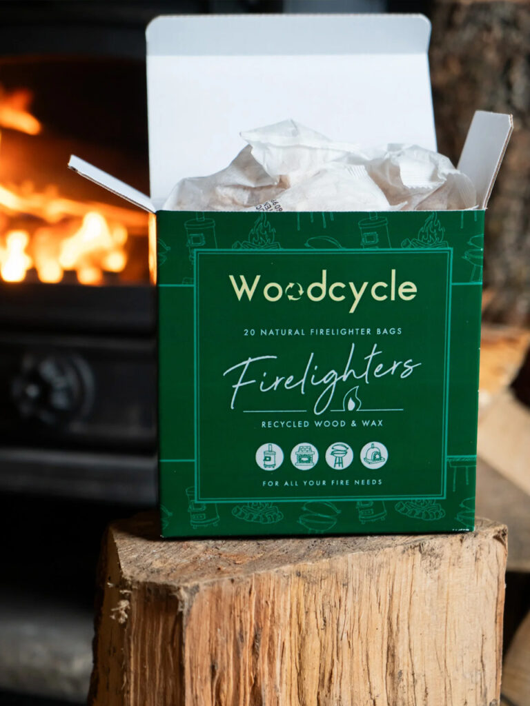 Recycled firelighters